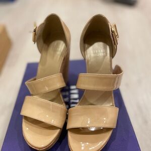 Elegant Beige Strappy Heels